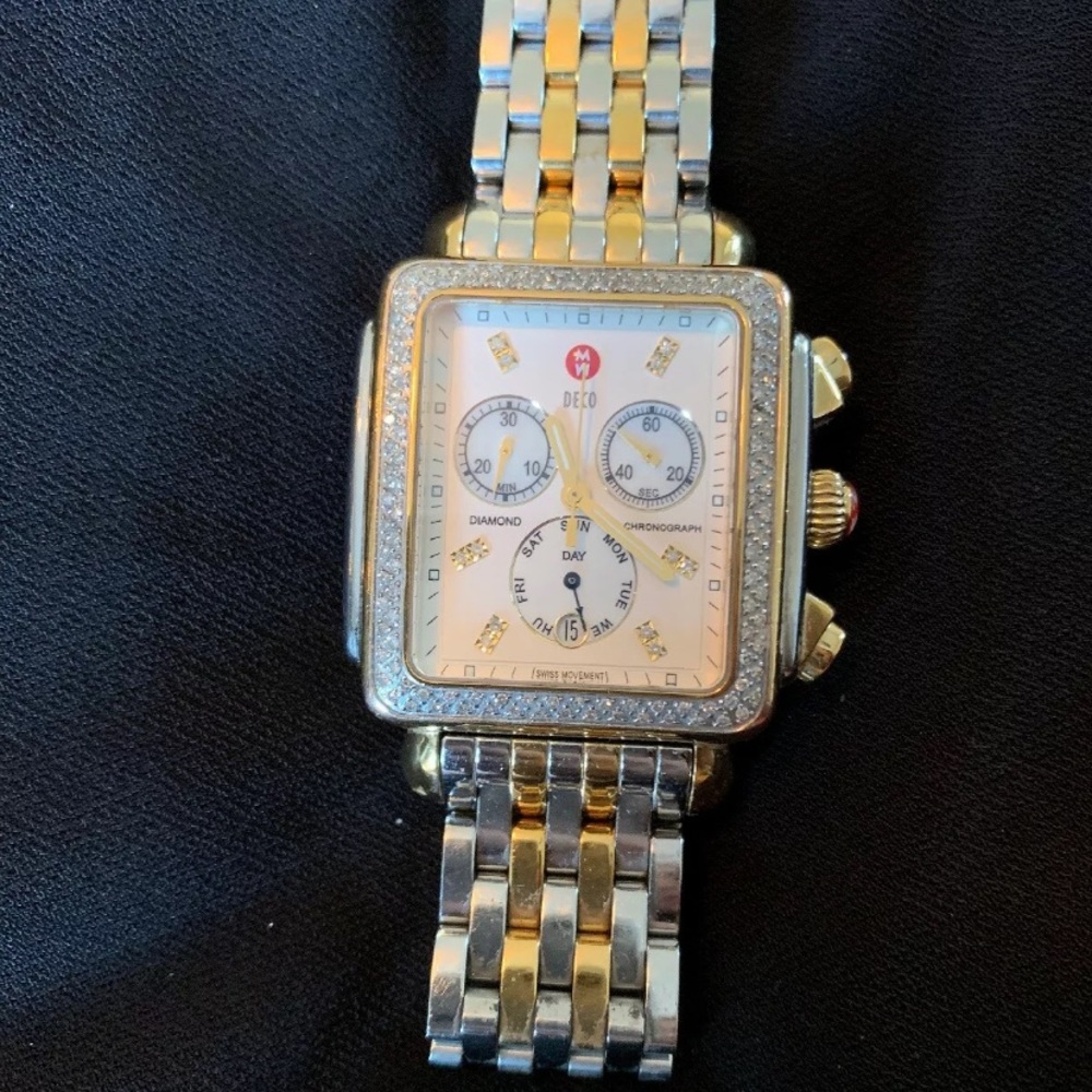 Michele xl two tone deco RARE